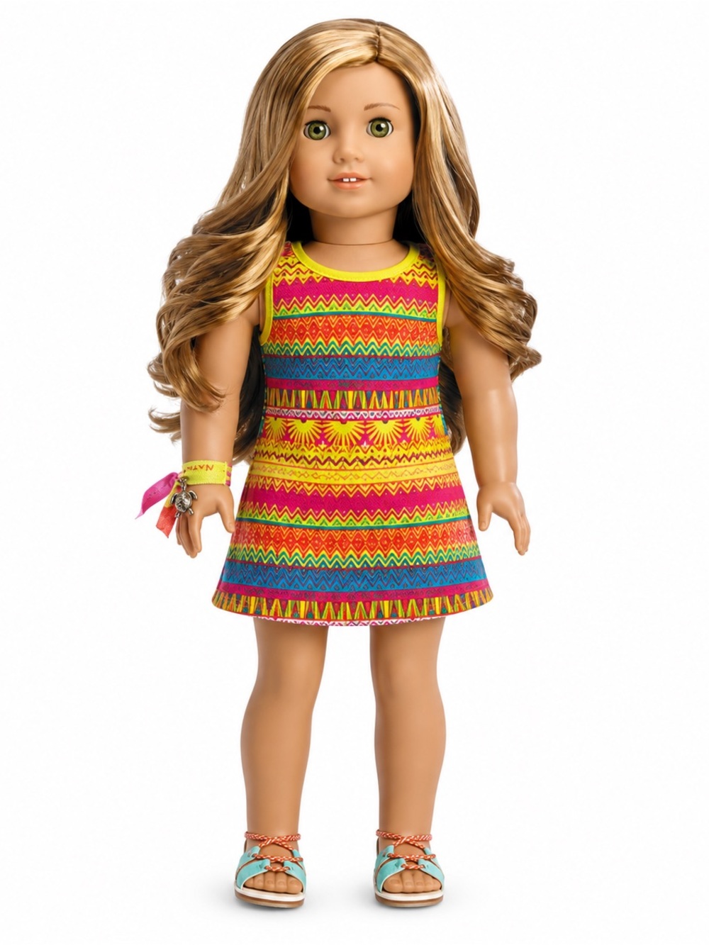 American Girl 18" Doll Lea Clark 2014 Girl of The Year With Meet Outfit